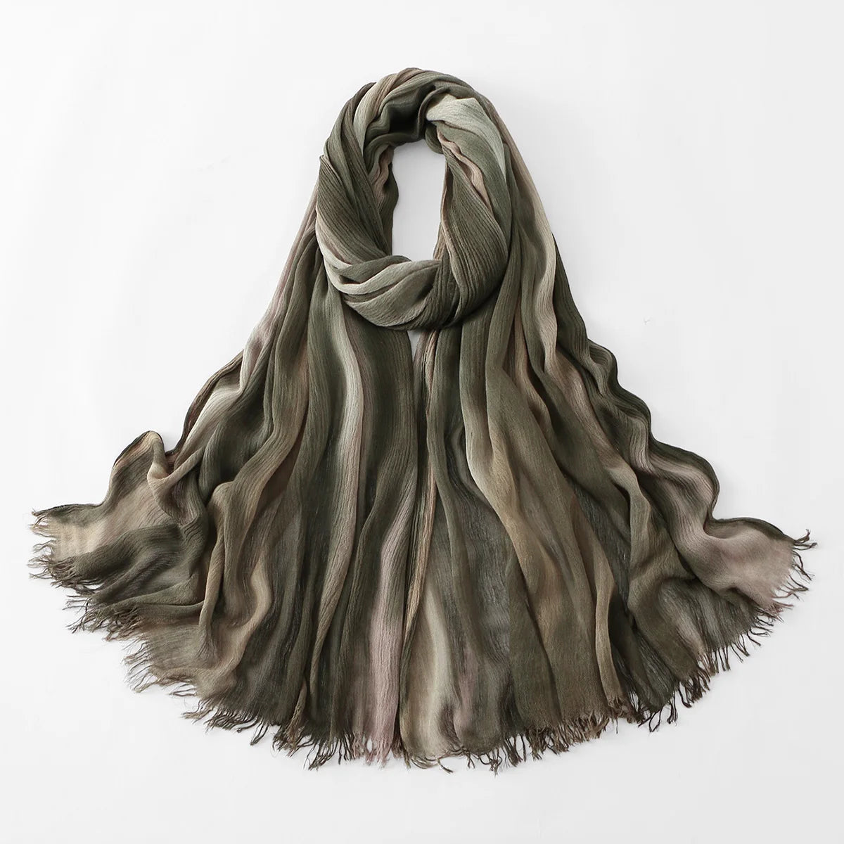 Ombre Tie-Dye Modal Rayon Muslim Hijab Scarf
