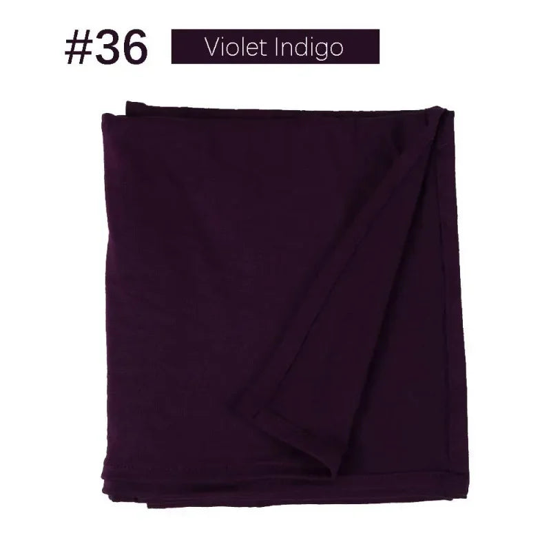 58 Color Muslim Woman Model Hijabs Sweat Long Scarf Malay Mercerized Cotton Turban Warm Shawl Women Turban for Ladies 170*60cm