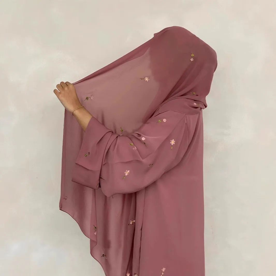 Eid Women Dress Abaya Hijab Muslim Jalabiya Ramadan Embroidery Vestidos Islam Party Dresses Long Robe Morocco Dubai Kaftan