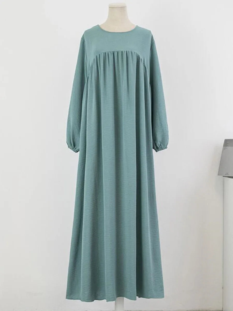 Muslim Women Dubai Abaya Luxury Kebaya Solid Color Long Dress Modest Ramadan Robe Kaftan Femme Musulmane African Islam Clothing