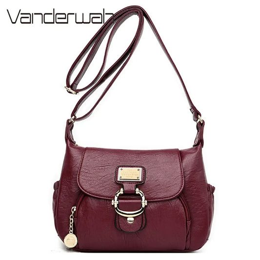 Ladies Luxury Brand Handbags Sac A Main Crossbody Bags for Women 2025 Leather Shoulder Bags Female Messenger Bag Soft Flap Bag