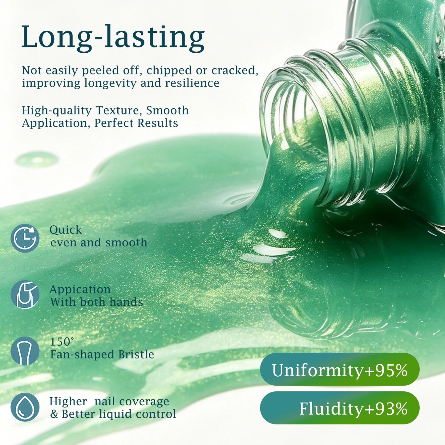Misscheering 7.5ml Pearlescent Water-Based Nail Polish