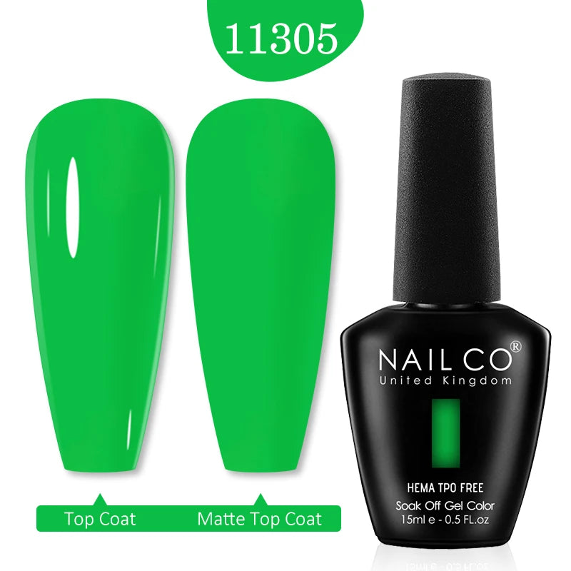 NAILCO Red Colors Series 15ML Nail Gel Polish Nail Supplies Semi Permanent For Nail Art Manicure Soak Off LED UV Hybrid Varnish