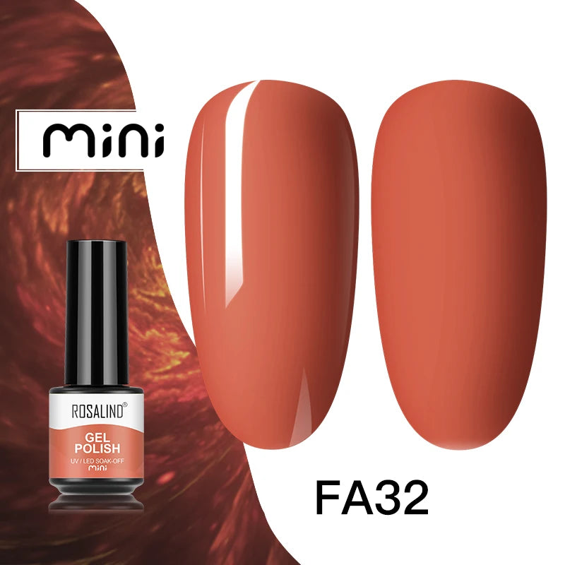 ROSALIND Nail Gel Polish Semipermanent UV Led Esmalte For Nail Art Varnish Hybrid Top Coat Regular Polish Gel Nail Accessories