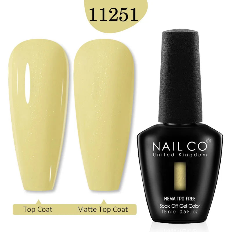 NAILCO Red Colors Series 15ML Nail Gel Polish Nail Supplies Semi Permanent For Nail Art Manicure Soak Off LED UV Hybrid Varnish