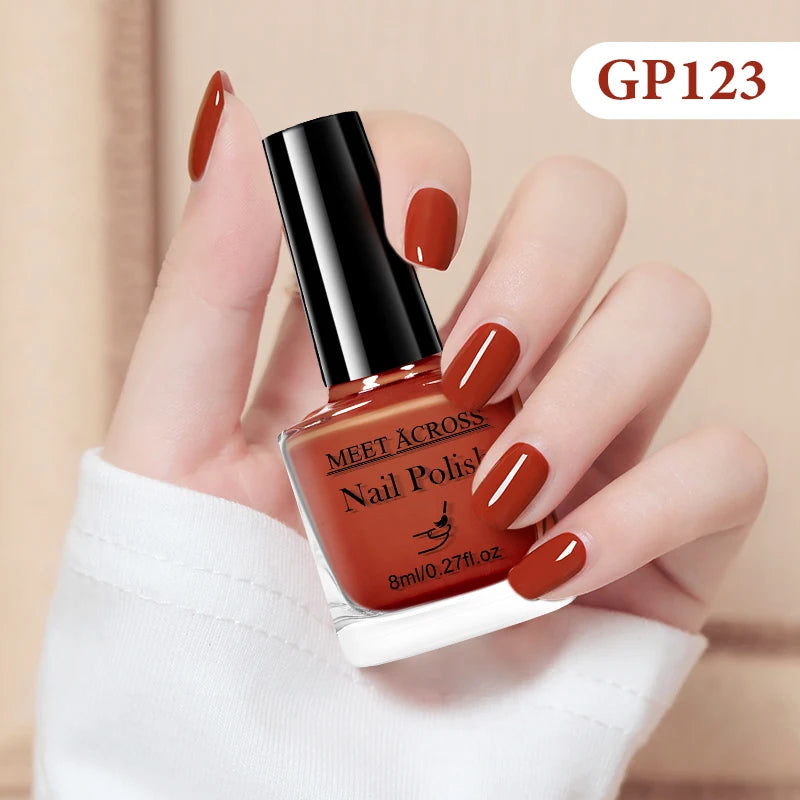 MEET ACROSS 8ml Peel-Off Water-Based Nail Polish