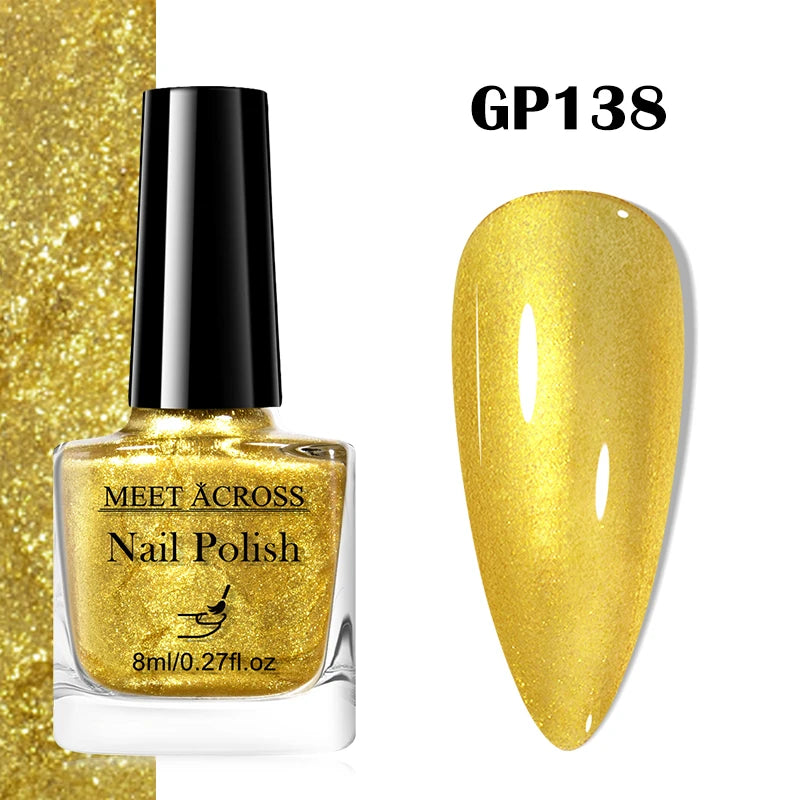 MEET ACROSS 8ml Wine Red Color Water-Based Peel Off Nail Polish Glass Bottle Christmas Nail Art Polish DIY Design No Need Lamp