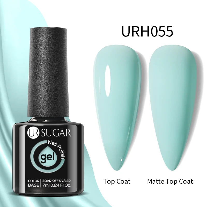 UR SUGAR 7ml Black Red Wine Glitter Gel Nail Polish Shinning Sequin Semi-permanent Varnish UV LED Gel Nail Art Manicure