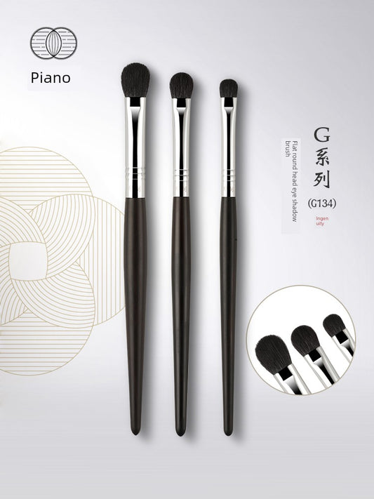 Piano Makeup Brush G Series G134 Flat round Head Color Brush Coloring Brush Eye Shadow Brush Animal Hair One Pack
