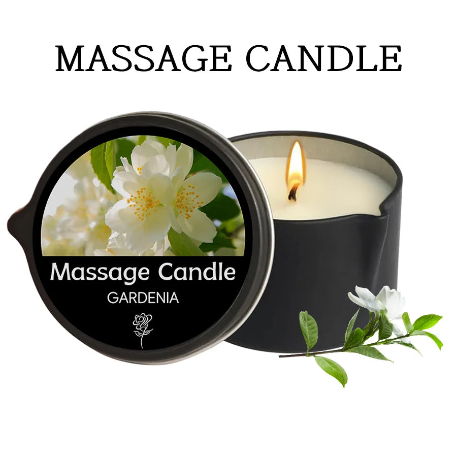 Amber Vanilla Soy Wax Aromatherapy & Massage Candle