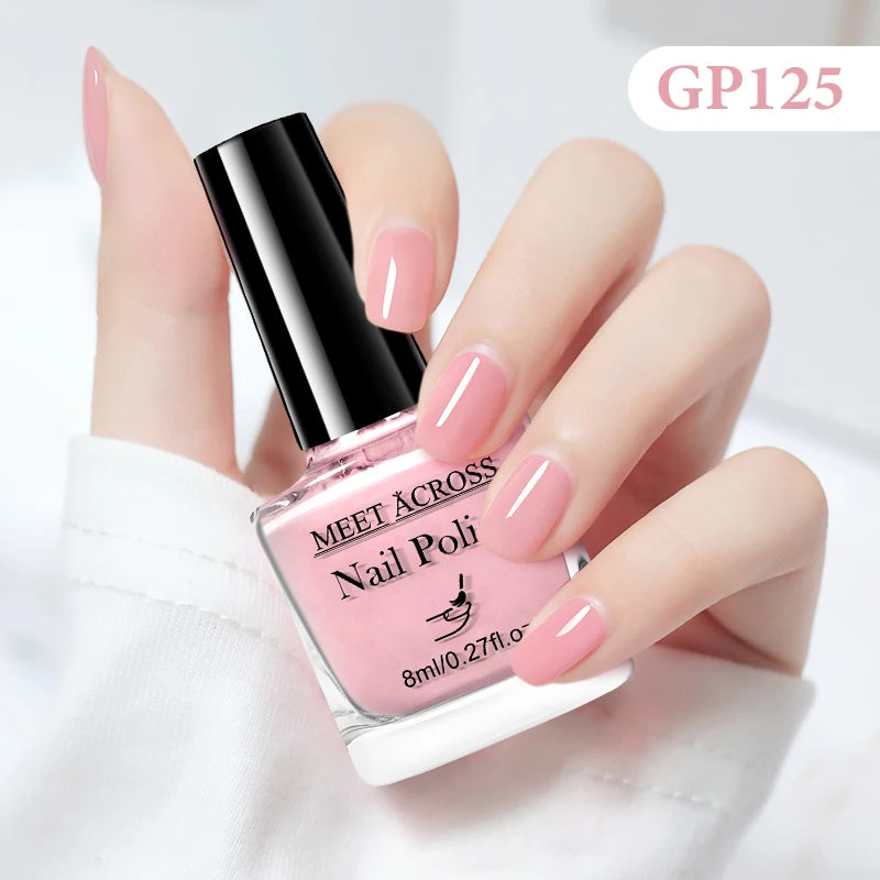 MEET ACROSS 8ml Peel-Off Water-Based Nail Polish