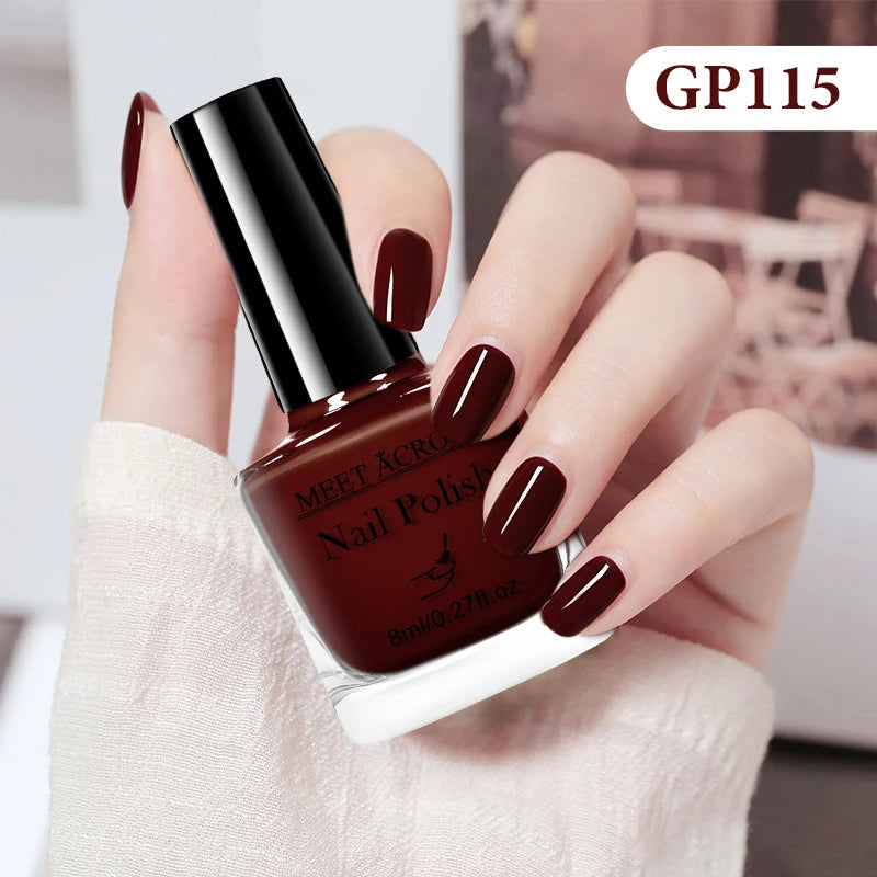 MEET ACROSS 8ml Peel-Off Water-Based Nail Polish