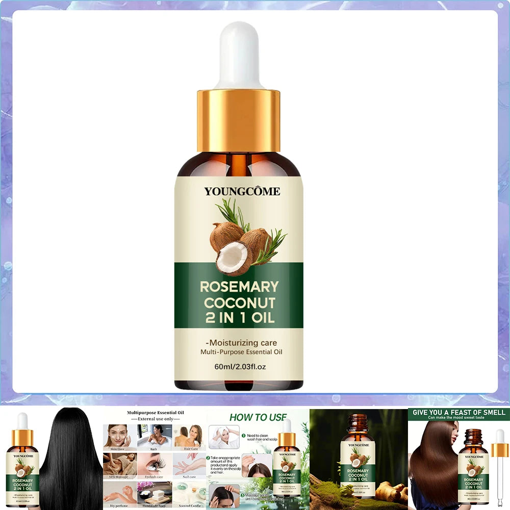 Organic Rosemary & Coconut Hair Growth & Scalp Nourishment Oil