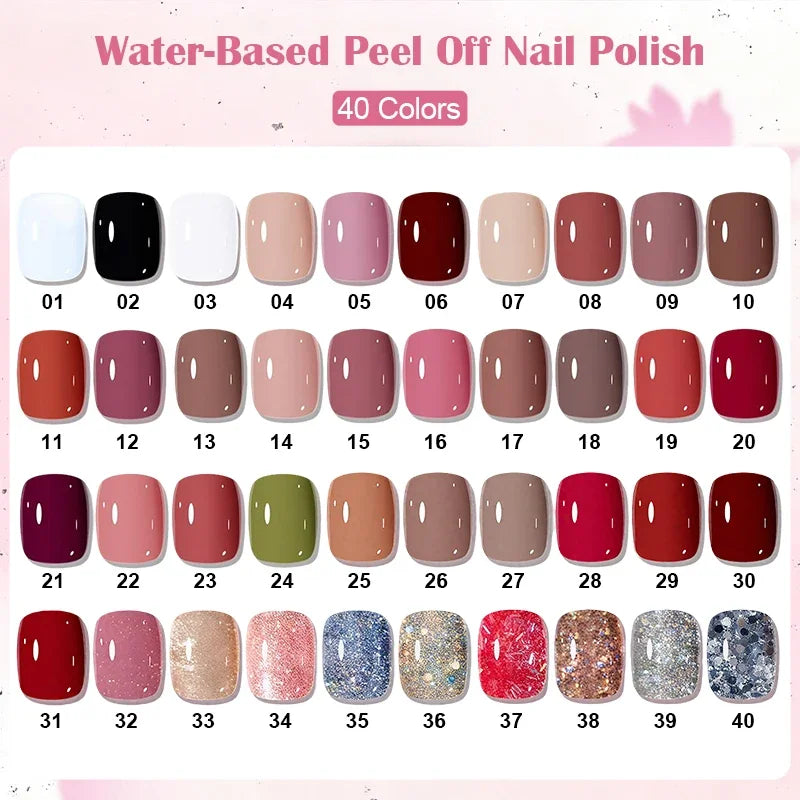 10ml Peel-Off Water-Based Quick-Dry Nail Polish