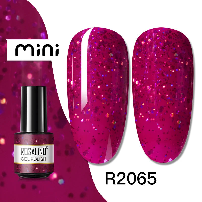 ROSALIND Nail Gel Polish Semipermanent UV Led Esmalte For Nail Art Varnish Hybrid Top Coat Regular Polish Gel Nail Accessories