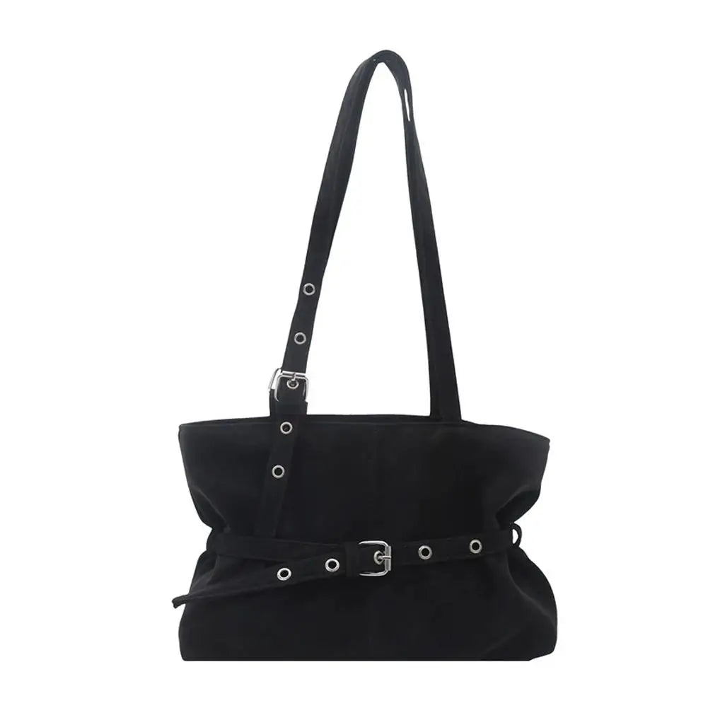 Winter Retro Minimalist Suede Tote Shoulder Bag