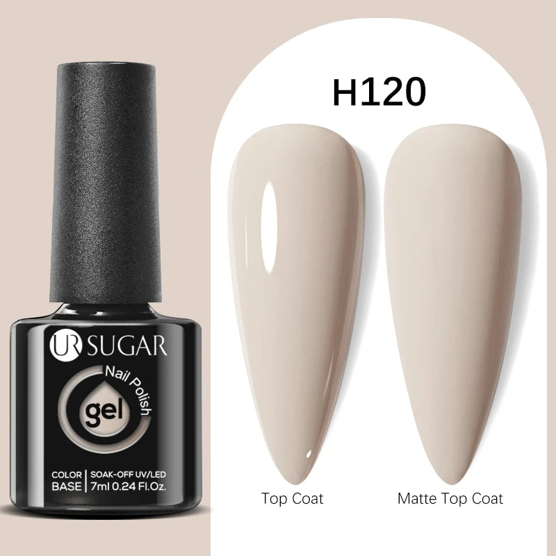 UR SUGAR 7ml Black Red Wine Glitter Gel Nail Polish Shinning Sequin Semi-permanent Varnish UV LED Gel Nail Art Manicure
