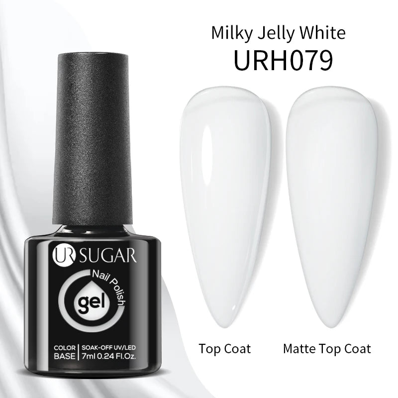 UR SUGAR 7ml Black Red Wine Glitter Gel Nail Polish Shinning Sequin Semi-permanent Varnish UV LED Gel Nail Art Manicure