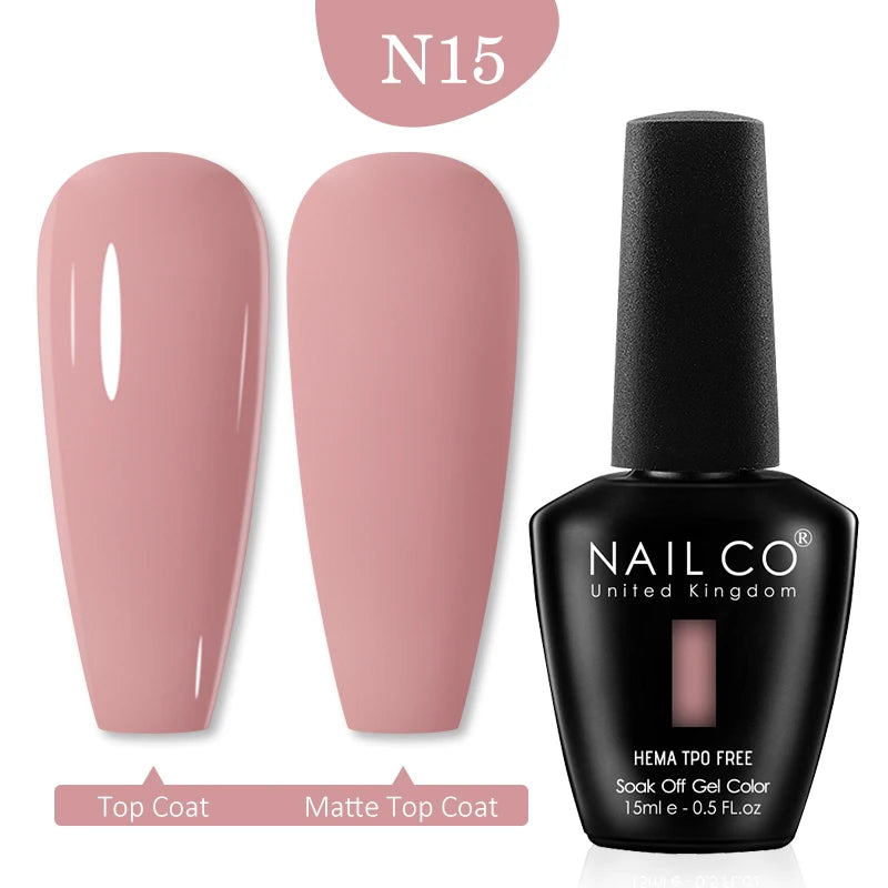 NAILCO Red Colors Series 15ML Nail Gel Polish Nail Supplies Semi Permanent For Nail Art Manicure Soak Off LED UV Hybrid Varnish