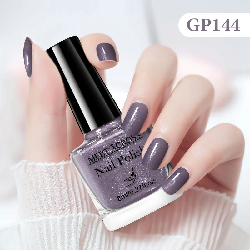 MEET ACROSS 8ml Peel-Off Water-Based Nail Polish