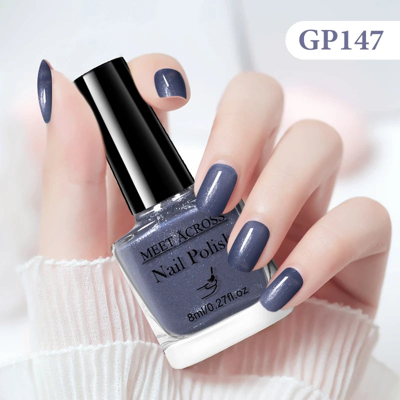 MEET ACROSS 8ml Peel-Off Water-Based Nail Polish