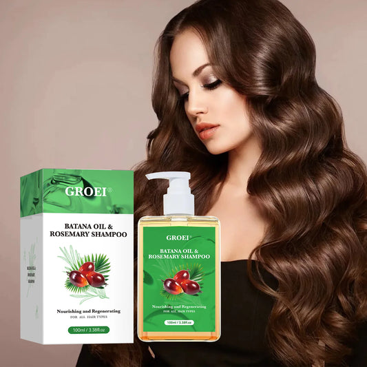 100ML Shampoo Batana Oil Cleansing Soothing Scalp Intense Repair Batana Nourishing Shampoo with Rosemary Extract for All Hair