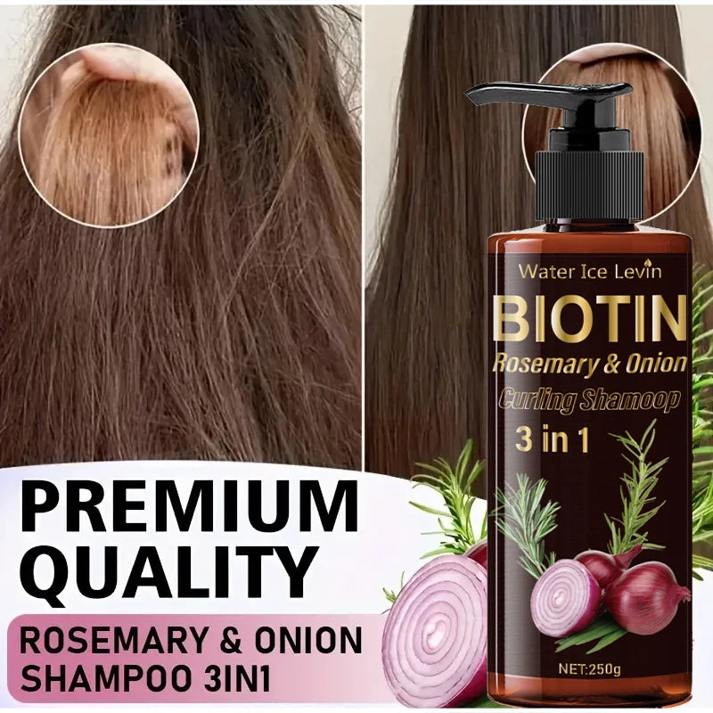 Organic Onion & Rosemary Natural Hair Growth & Volumizing Shampoo