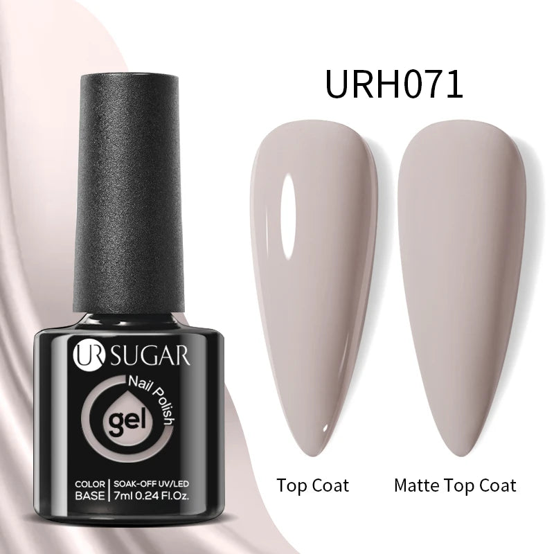 UR SUGAR 7ml Black Red Wine Glitter Gel Nail Polish Shinning Sequin Semi-permanent Varnish UV LED Gel Nail Art Manicure