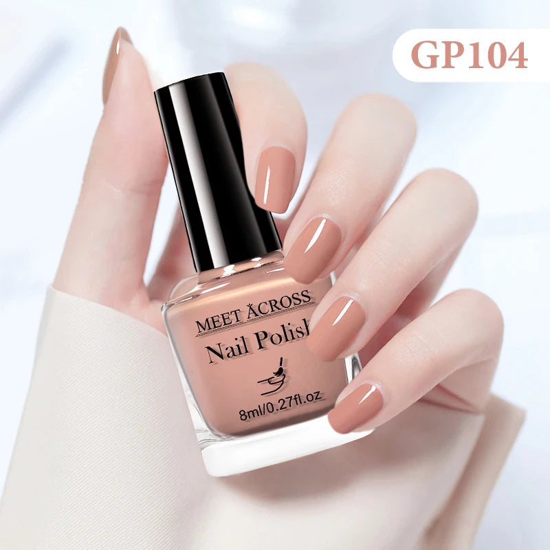 MEET ACROSS 8ml Peel-Off Water-Based Nail Polish