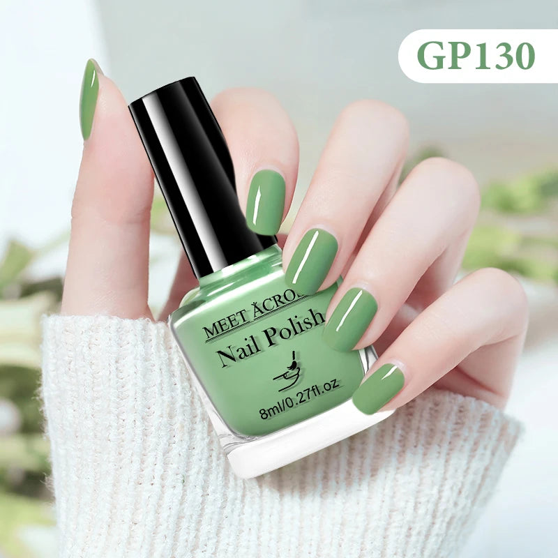 MEET ACROSS 8ml Peel-Off Water-Based Nail Polish