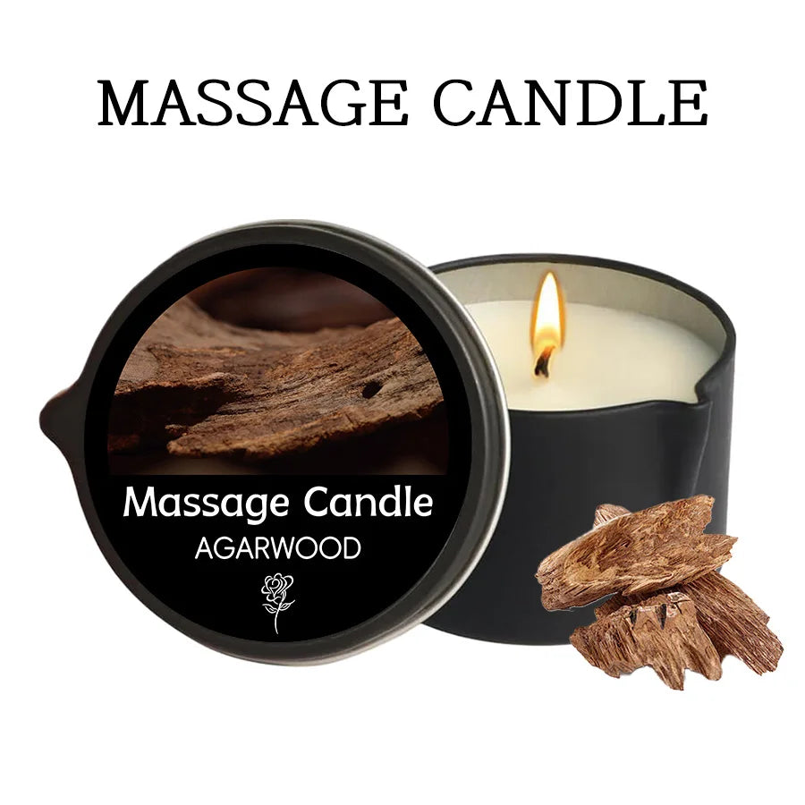 Amber Vanilla Soy Wax Aromatherapy & Massage Candle