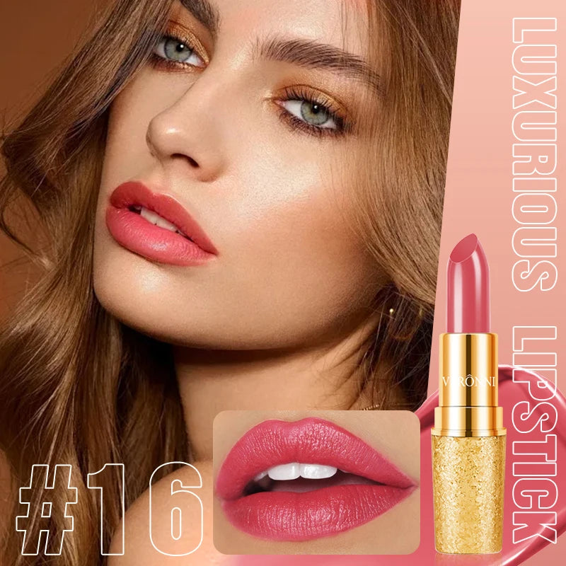Matte Lipstick Long Lasting Waterproof Lip Stick Smudge-free Classic Highly Pigmented Velvet Finish Lip Tint Makeup