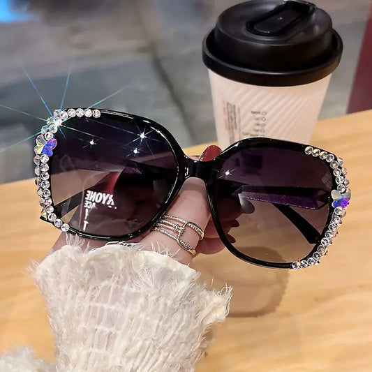 NEW Fashion HD Diamond Polarized Sunglasses Women Sun Glasses Ladies Driving Eyewear Woman UV400 Vintage Sun Glasses