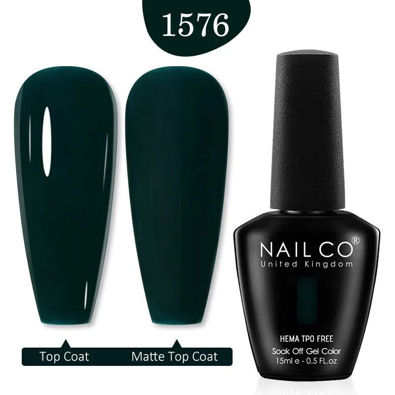 NAILCO Red Colors Series 15ML Nail Gel Polish Nail Supplies Semi Permanent For Nail Art Manicure Soak Off LED UV Hybrid Varnish