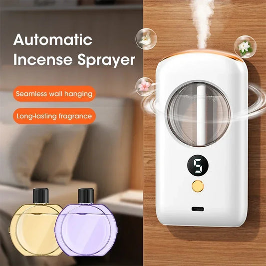 40ml Wall Mounted Essential Oils Diffuser Aroma Diffuser 5 Modes Air Freshener With Night Light Toilet Home Room Fragrance Gift
