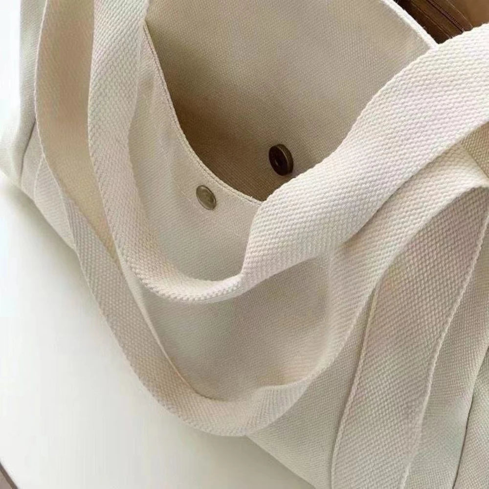Women Large Capacity Canvas Tote Bags for Work Commuting Shopping Carrying Bag College Student Outfit Book Shoulder Bags