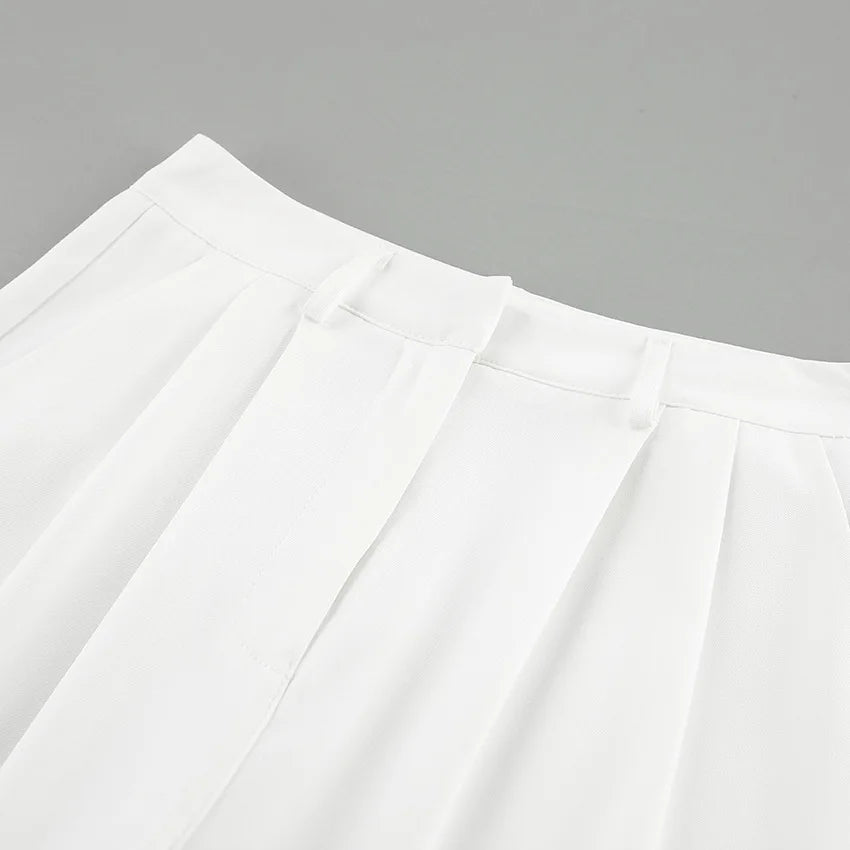 Women's Pants Formal Office Wear Women White Loose High Waist Baggy Suit Wide Leg Trousers 2026 Autumn Casual Fashion Clothes