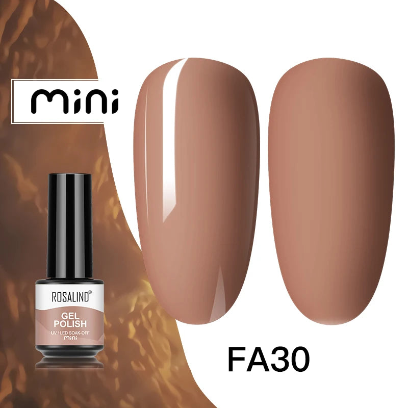 ROSALIND Nail Gel Polish Semipermanent UV Led Esmalte For Nail Art Varnish Hybrid Top Coat Regular Polish Gel Nail Accessories
