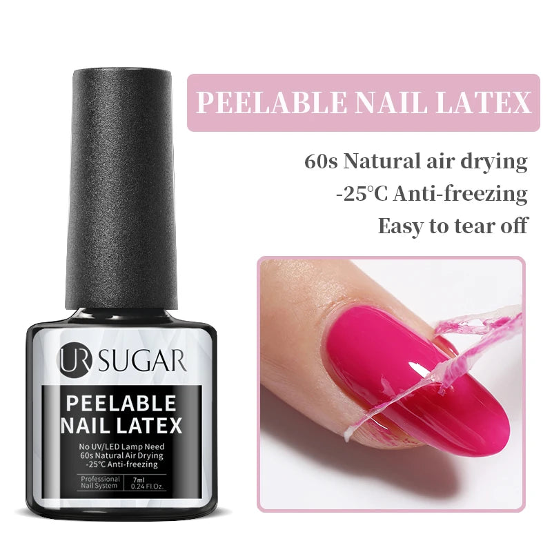 UR SUGAR 7ml Black Red Wine Glitter Gel Nail Polish Shinning Sequin Semi-permanent Varnish UV LED Gel Nail Art Manicure