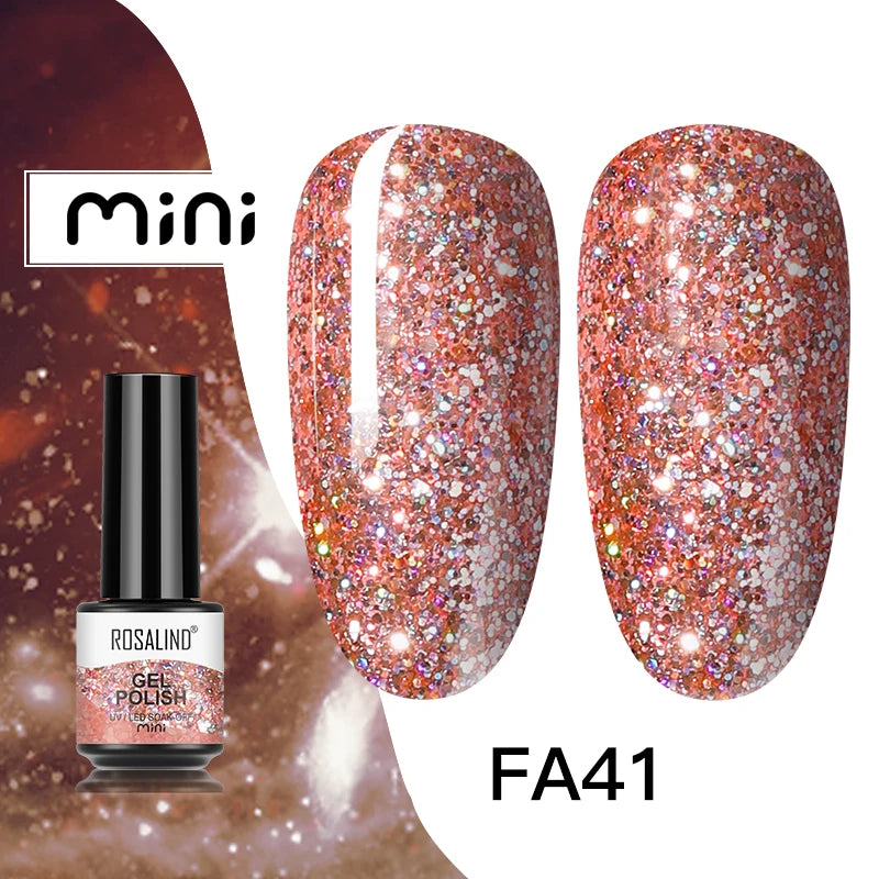 ROSALIND Nail Gel Polish Semipermanent UV Led Esmalte For Nail Art Varnish Hybrid Top Coat Regular Polish Gel Nail Accessories