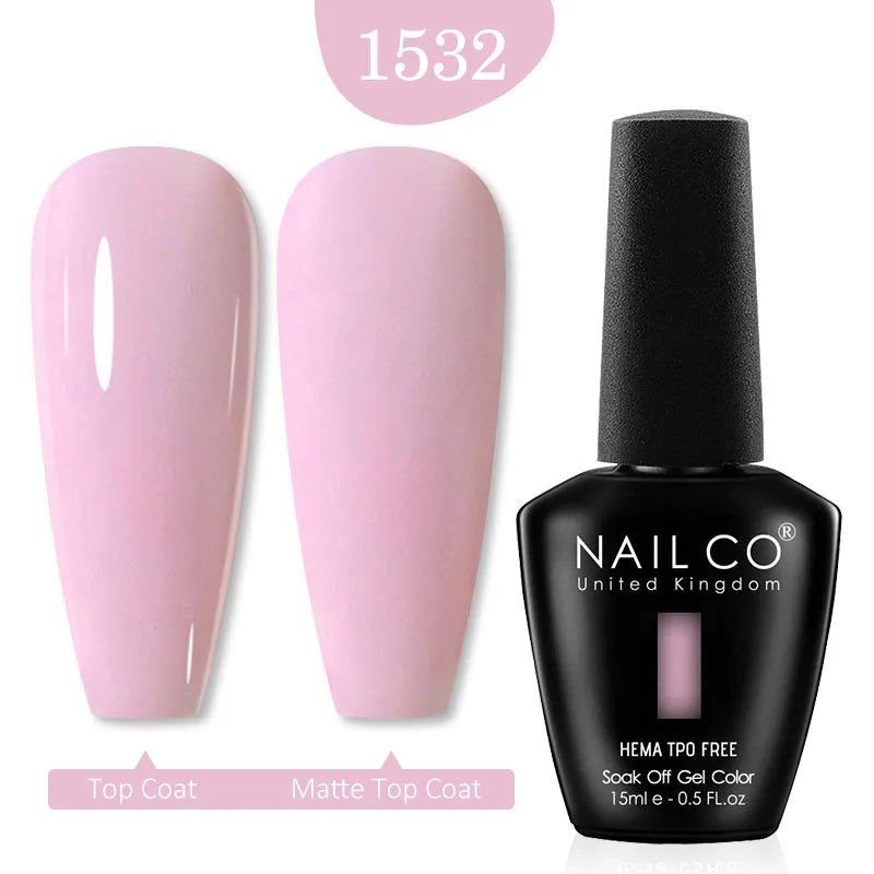 NAILCO Red Colors Series 15ML Nail Gel Polish Nail Supplies Semi Permanent For Nail Art Manicure Soak Off LED UV Hybrid Varnish