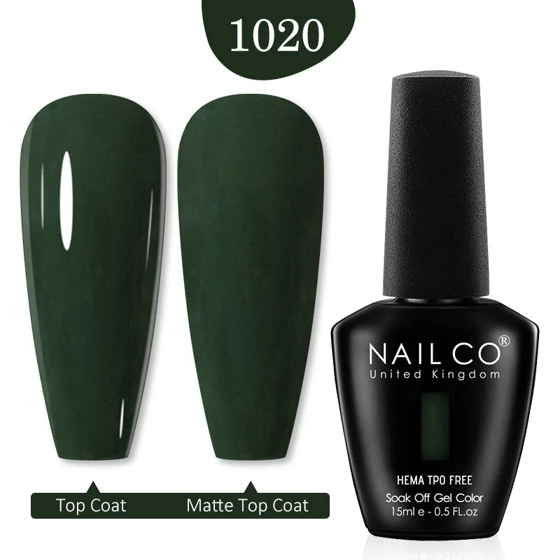 NAILCO Red Colors Series 15ML Nail Gel Polish Nail Supplies Semi Permanent For Nail Art Manicure Soak Off LED UV Hybrid Varnish