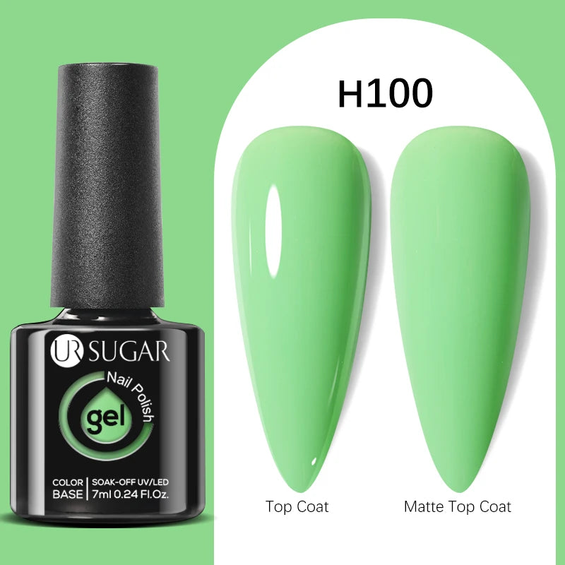UR SUGAR 7ml Black Red Wine Glitter Gel Nail Polish Shinning Sequin Semi-permanent Varnish UV LED Gel Nail Art Manicure