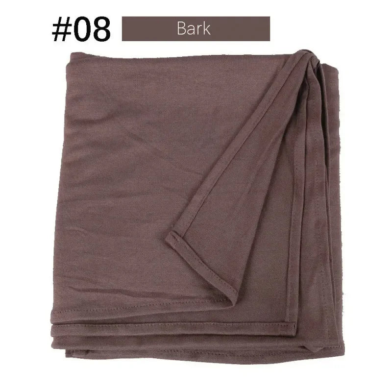 58 Color Muslim Woman Model Hijabs Sweat Long Scarf Malay Mercerized Cotton Turban Warm Shawl Women Turban for Ladies 170*60cm