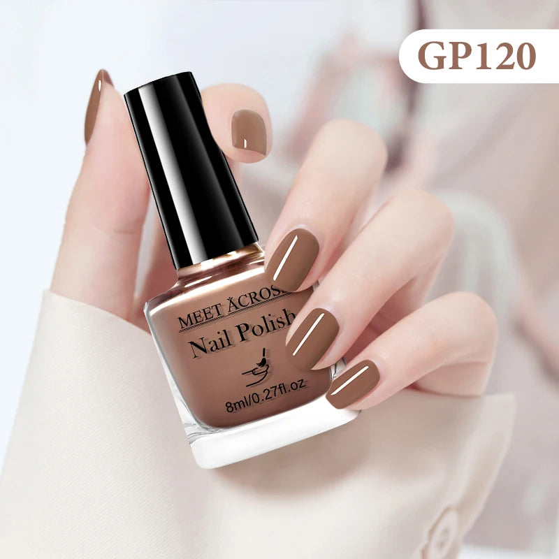 MEET ACROSS 8ml Peel-Off Water-Based Nail Polish