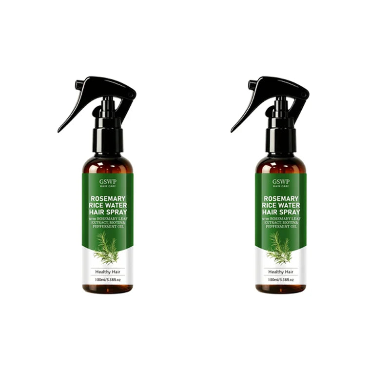 GSWP Upgraded Rosemary Rice Water Hair Care Spray. Smooths, Tames Frizz and Strengthens Hair. 100ml/200ml