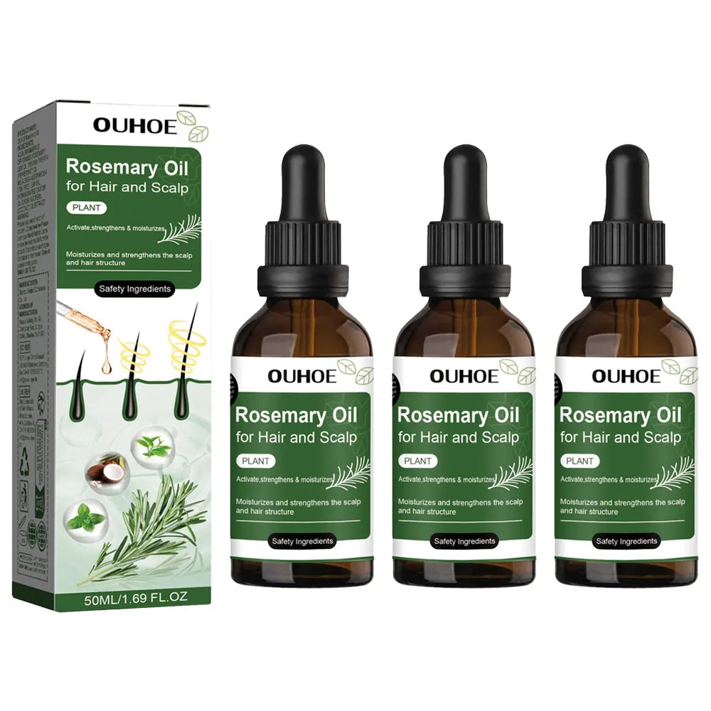 Organic Rosemary Hair Growth Oil & Deep Scalp Nourishing Treatment