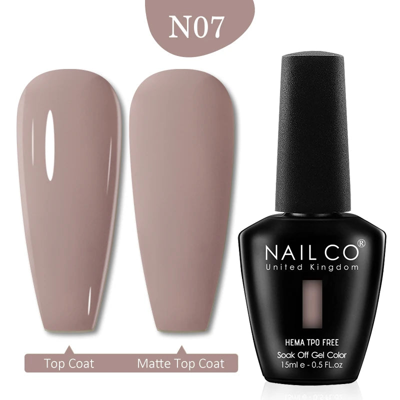 NAILCO Red Colors Series 15ML Nail Gel Polish Nail Supplies Semi Permanent For Nail Art Manicure Soak Off LED UV Hybrid Varnish