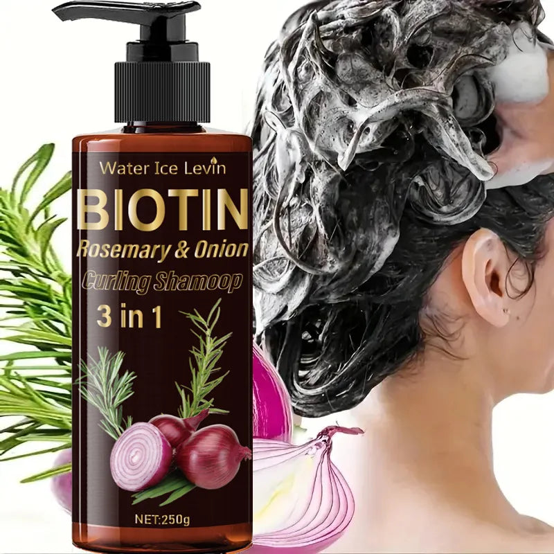 Organic Onion & Rosemary Natural Hair Growth & Volumizing Shampoo