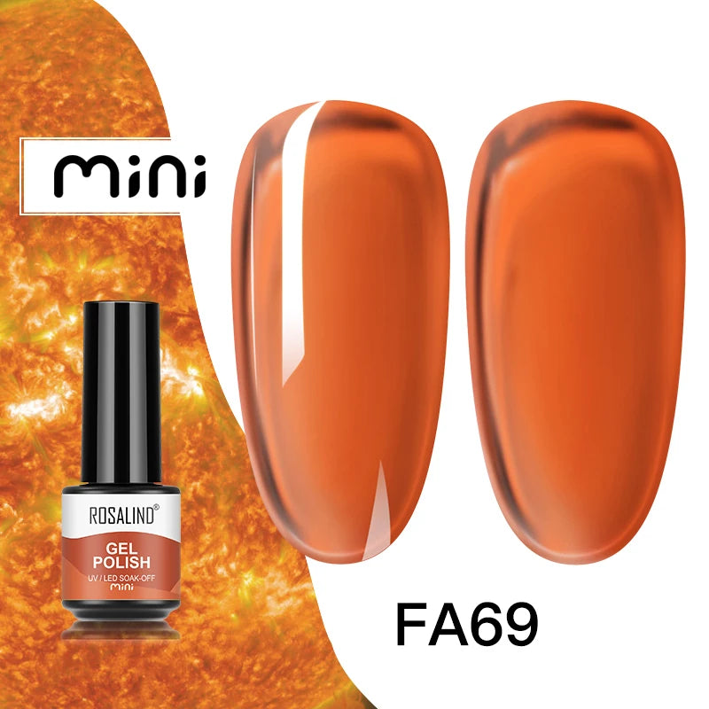ROSALIND Nail Gel Polish Semipermanent UV Led Esmalte For Nail Art Varnish Hybrid Top Coat Regular Polish Gel Nail Accessories